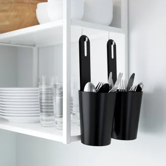 IKEA ENHET Bara pentru carlige, alb, 37 cm