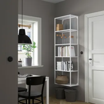 IKEA ENHET Cadru inalt cu polite, alb, 60x30x180 cm