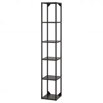 IKEA ENHET Cadru inalt cu polite, antracit, 30x30x180 cm