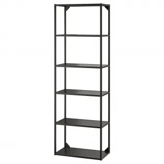 IKEA ENHET Cadru inalt cu polite, antracit, 60x30x180 cm
