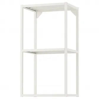 IKEA ENHET Cadru suspendat cu polite, alb, 40x30x75 cm