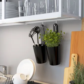 IKEA ENHET Cadru suspendat cu polite, alb, 40x15x75 cm