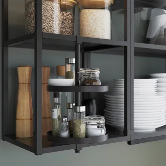 IKEA ENHET Cadru suspendat cu polite, alb, 60x15x75 cm