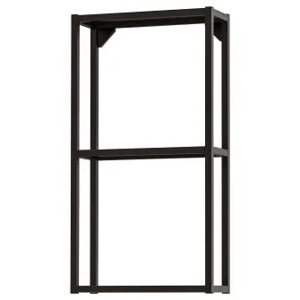 IKEA ENHET Cadru suspendat cu polite, antracit, 40x15x75 cm
