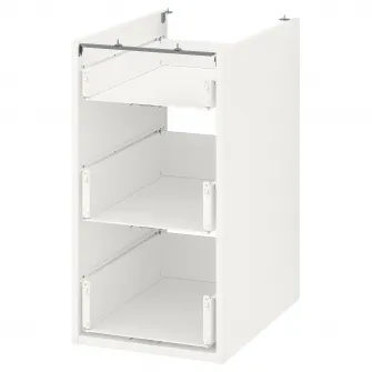 IKEA ENHET Corp baza cu 3 sertare, alb, 40x60x75 cm