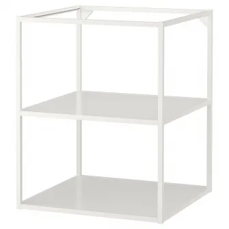 IKEA ENHET Corp baza cu polite, alb, 60x60x75 cm