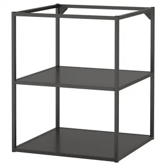 IKEA ENHET Corp baza cu polite, antracit, 60x60x75 cm