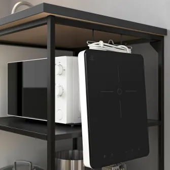 IKEA ENHET Corp baza cu polite, antracit, 60x60x75 cm