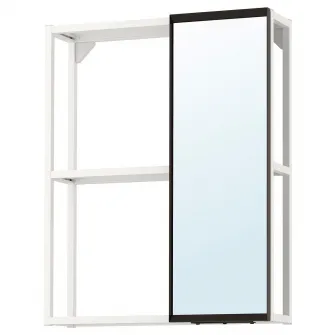 IKEA ENHET Corp cu oglinda, alb, 60x17x75 cm