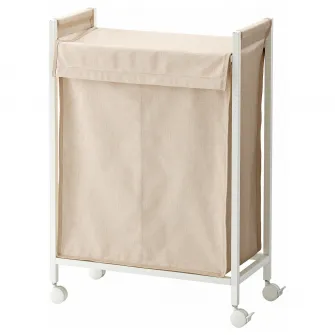 IKEA ENHET Cos rufe+rotile, alb, 80 l