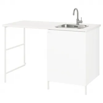 IKEA ENHET Spalatorie, alb, 139x63.5x90.5 cm