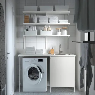 IKEA ENHET Spalatorie, alb, 139x63.5x90.5 cm