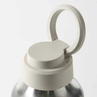 IKEA ENKELSPÅRIG Sticla de apa, inox/bej, 0.5 l