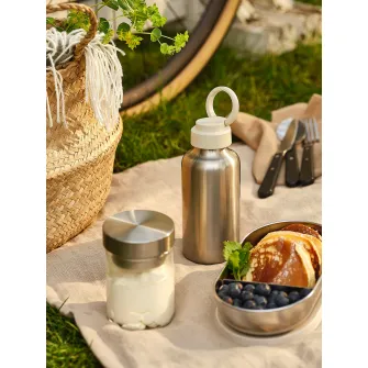 IKEA ENKELSPÅRIG Sticla de apa, inox/bej, 0.5 l