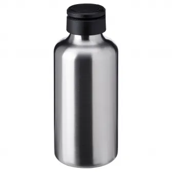 IKEA ENKELSPÅRIG Sticla de apa, inox/negru, 0.7 l