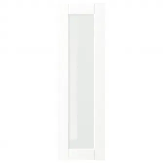 IKEA ENKÖPING Usa sticla, alb aspect lemn, 30x100 cm