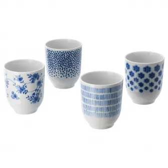 IKEA ENTUSIASM Cana, cu model/albastru, 22 cl