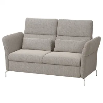 IKEA FAMMARP Canapea 2 locuri, metal/Viarp bej/maro
