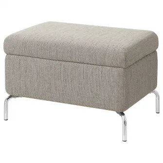 IKEA FAMMARP Taburet cu depozitare, metal/Viarp bej/maro