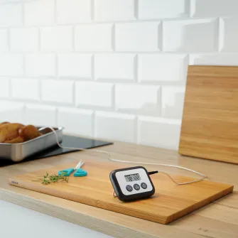IKEA FANTAST Termometru/cronometru carne, digital negru