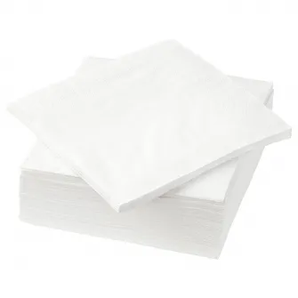 IKEA FANTASTISK Servetel hartie, alb, 24x24 cm