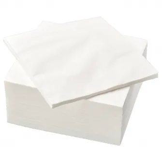 IKEA FANTASTISK Servetel hartie, alb, 40x40 cm