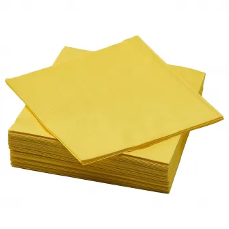 IKEA FANTASTISK Servetel hartie, galben, 40x40 cm