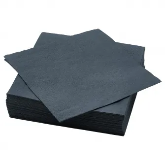 IKEA FANTASTISK Servetel hartie, gri inchis, 40x40 cm