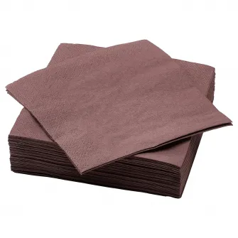 IKEA FANTASTISK Servetel hartie, maro-rosu, 33x33 cm