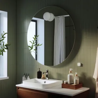 IKEA FAXÄLVEN Oglinda cu iluminat integrat, 100 cm
