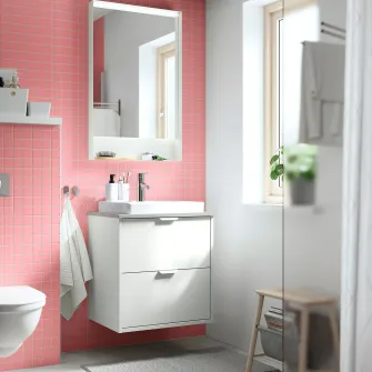 IKEA FAXÄLVEN Oglinda cu iluminat integrat, 60x95 cm