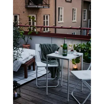 IKEA FEJAN Masa exterior, alb, 50x44 cm