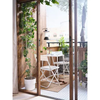 IKEA FEJAN Masa exterior, alb, 50x44 cm