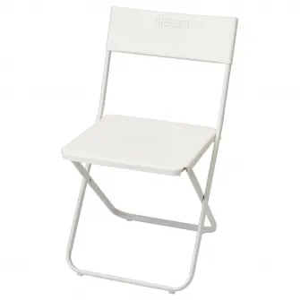 IKEA FEJAN Scaun exterior, pliant alb