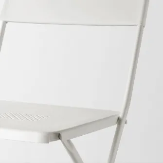 IKEA FEJAN Scaun exterior, pliant alb