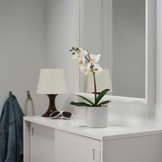IKEA FEJKA Planta artificiala, Orhidee alb, 9 cm