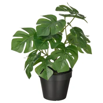 IKEA FEJKA Planta artificiala, interior/exterior Monstera, 12 cm