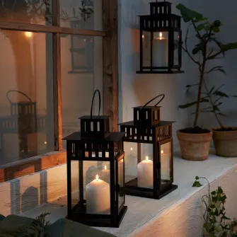 IKEA FENOMEN Set lumanari bloc, 5buc, alb