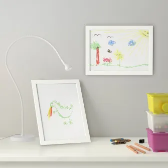 IKEA FISKBO Rama, alb, 21x30 cm