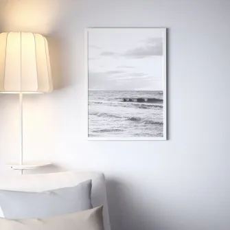 IKEA FISKBO Rama, alb, 50x70 cm