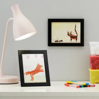 IKEA FISKBO Rama, negru, 13x18 cm