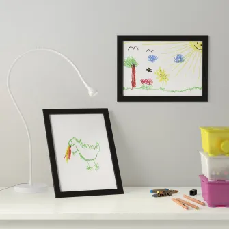 IKEA FISKBO Rama, negru, 21x30 cm