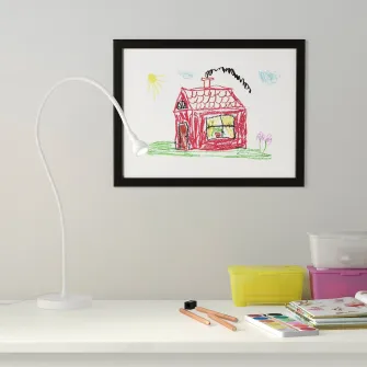 IKEA FISKBO Rama, negru, 30x40 cm
