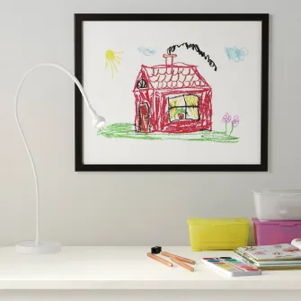 IKEA FISKBO Rama, negru, 40x50 cm