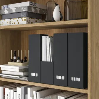 IKEA FJÄDERHARV Biblioraft, antracit
