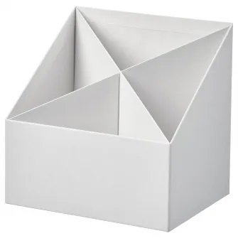 IKEA FJÄDERHARV Organizator birou, alb, 16x16 cm