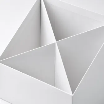 IKEA FJÄDERHARV Organizator birou, alb, 16x16 cm