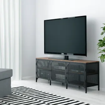 IKEA FJÄLLBO Comoda TV, negru, 150x36x54 cm