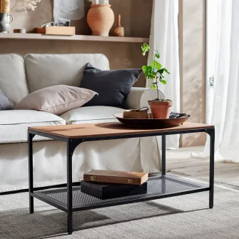 IKEA FJÄLLBO Masuta cafea, negru, 90x46 cm