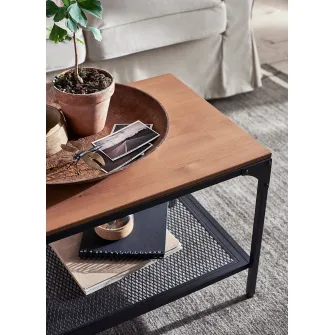 IKEA FJÄLLBO Masuta cafea, negru, 90x46 cm
